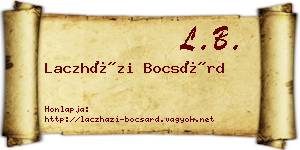 Laczházi Bocsárd névjegykártya